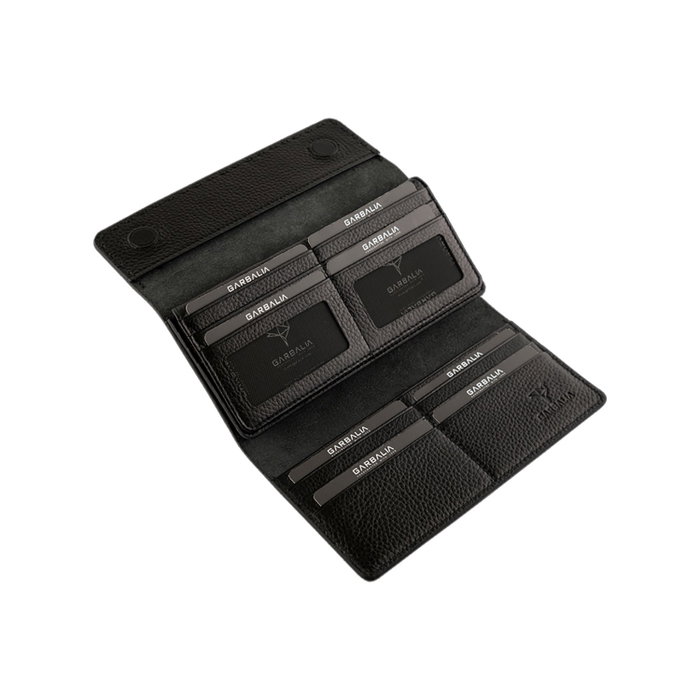 Zoozie Bags Paris Cartera de Mujer Negra Piel Auténtica 100% 19x3x10 cm